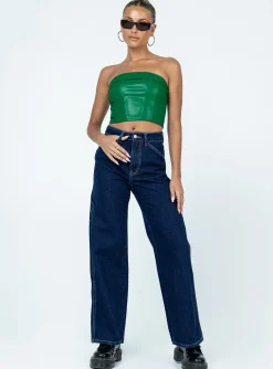 Princess Polly Ysabel Dark Wash Cargo Jeans  Denim Online