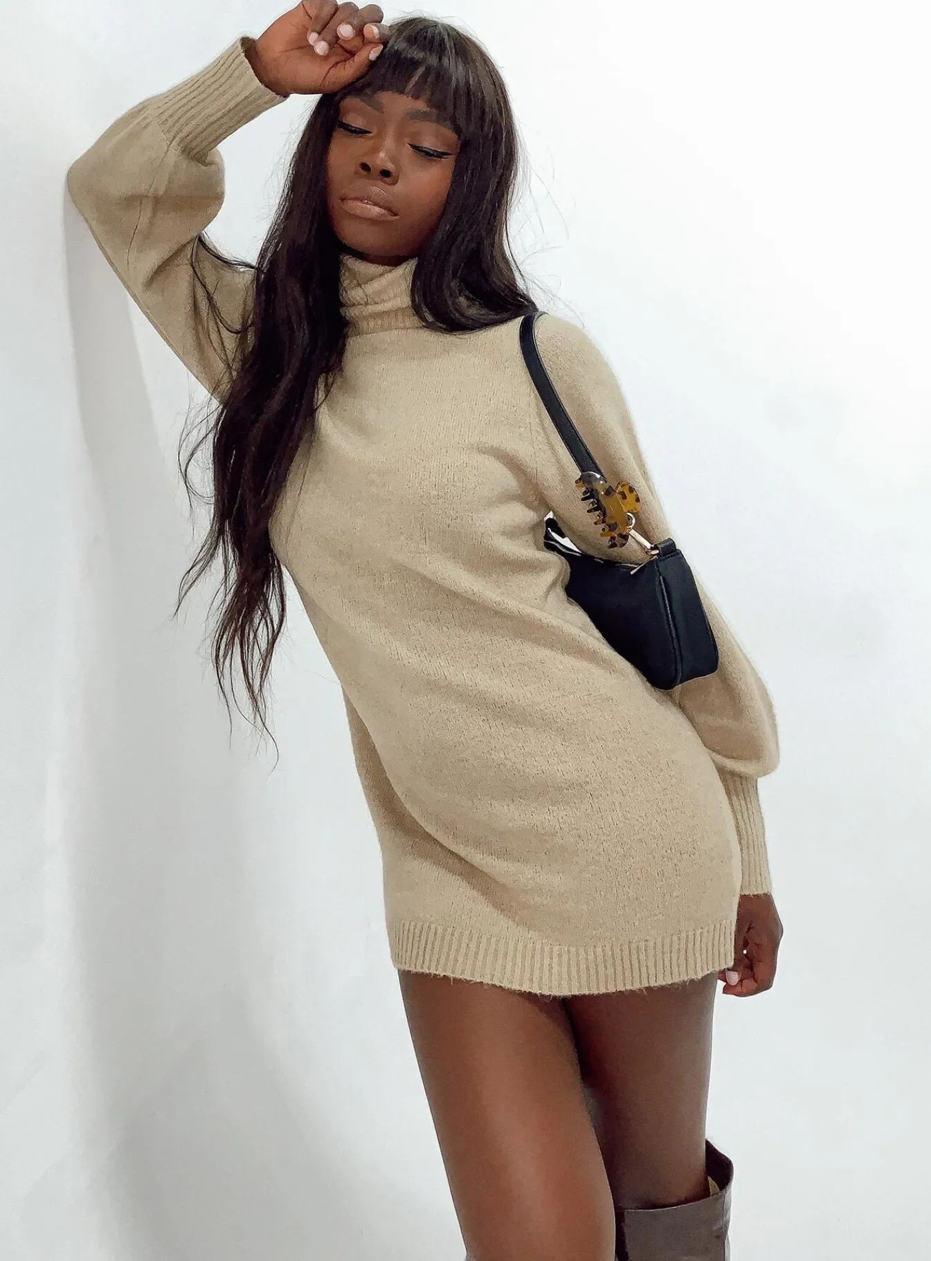 Princess Polly Zahara Mini Dress Beige Shop