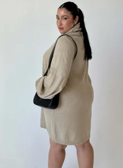 Princess Polly Zahara Mini Dresscurve Beige Sale
