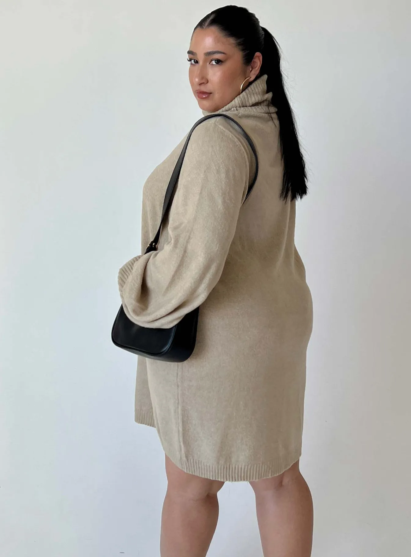 Princess Polly Zahara Mini Dresscurve Beige Sale