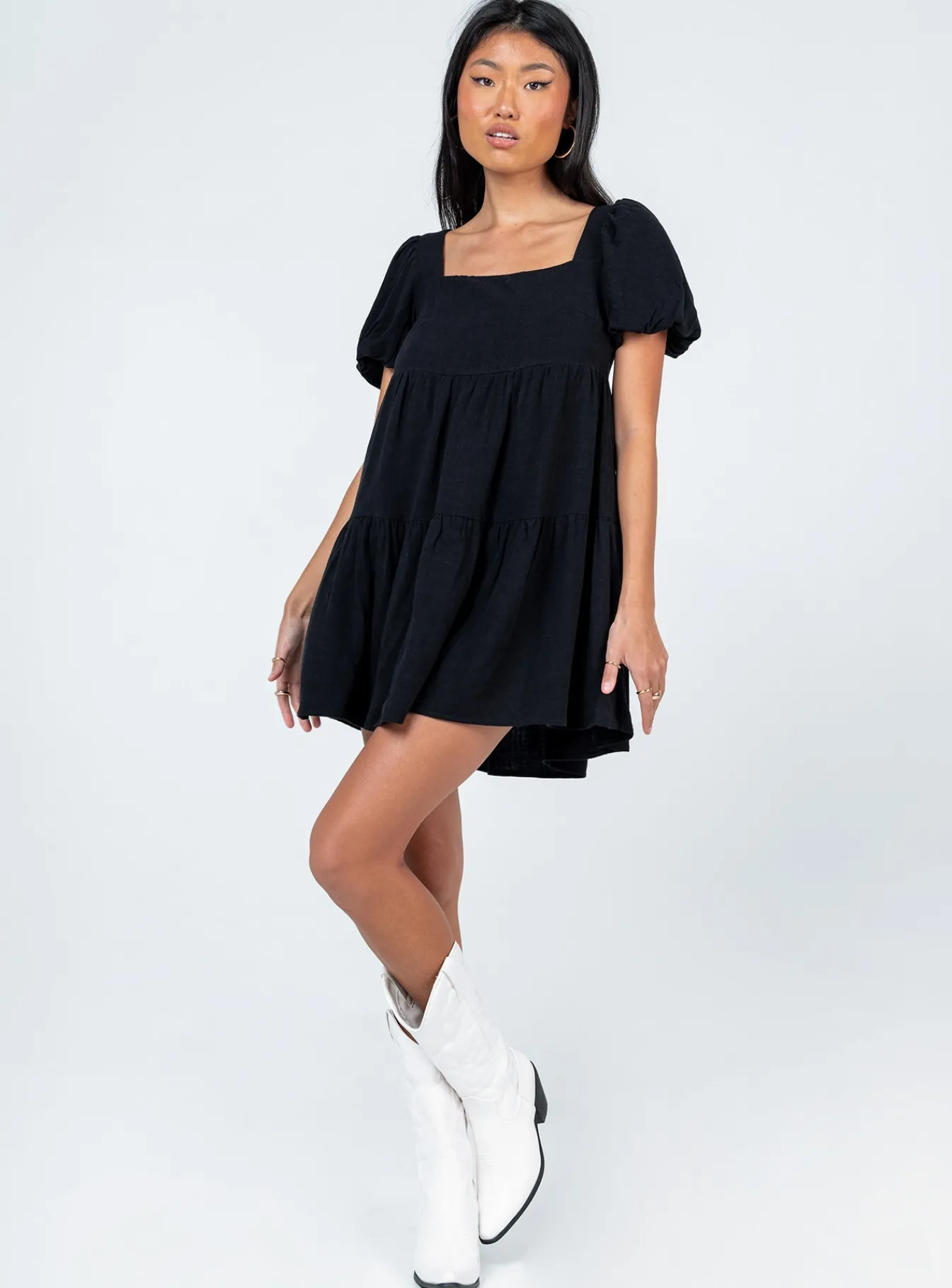 Princess Polly Zalia Mini Dress Black Cheap