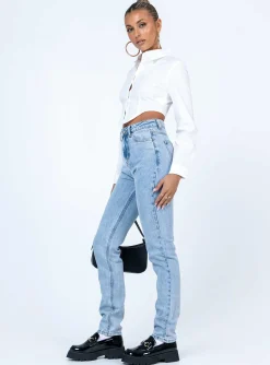 Princess Polly Zamora Straight Legjeans Denim Outlet