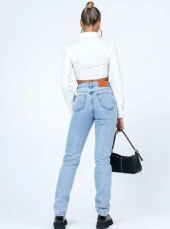 Princess Polly Zamora Straight Legjeans Denim Outlet