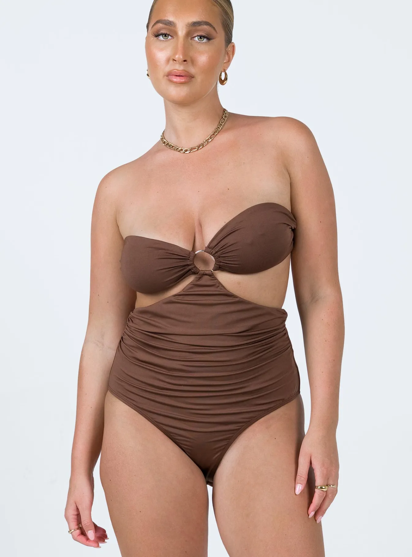 Princess Polly Zane Bodysuit Brown Best Sale