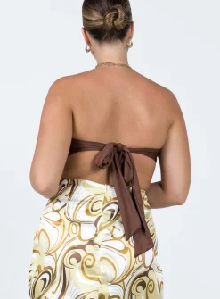 Princess Polly Zane Bodysuit Brown Best Sale