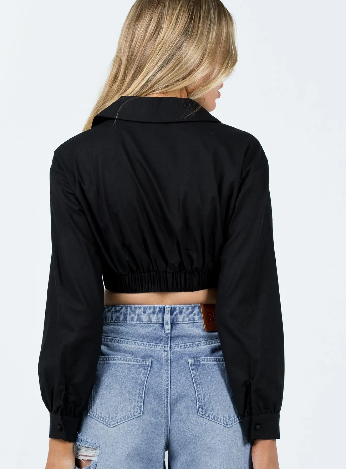 Princess Polly Zaxton Long Sleeve Top Black Best