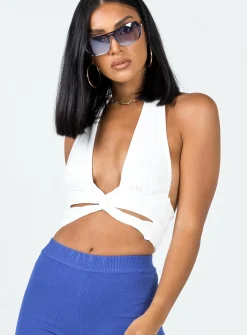 Princess Polly Zayne Top  White Store