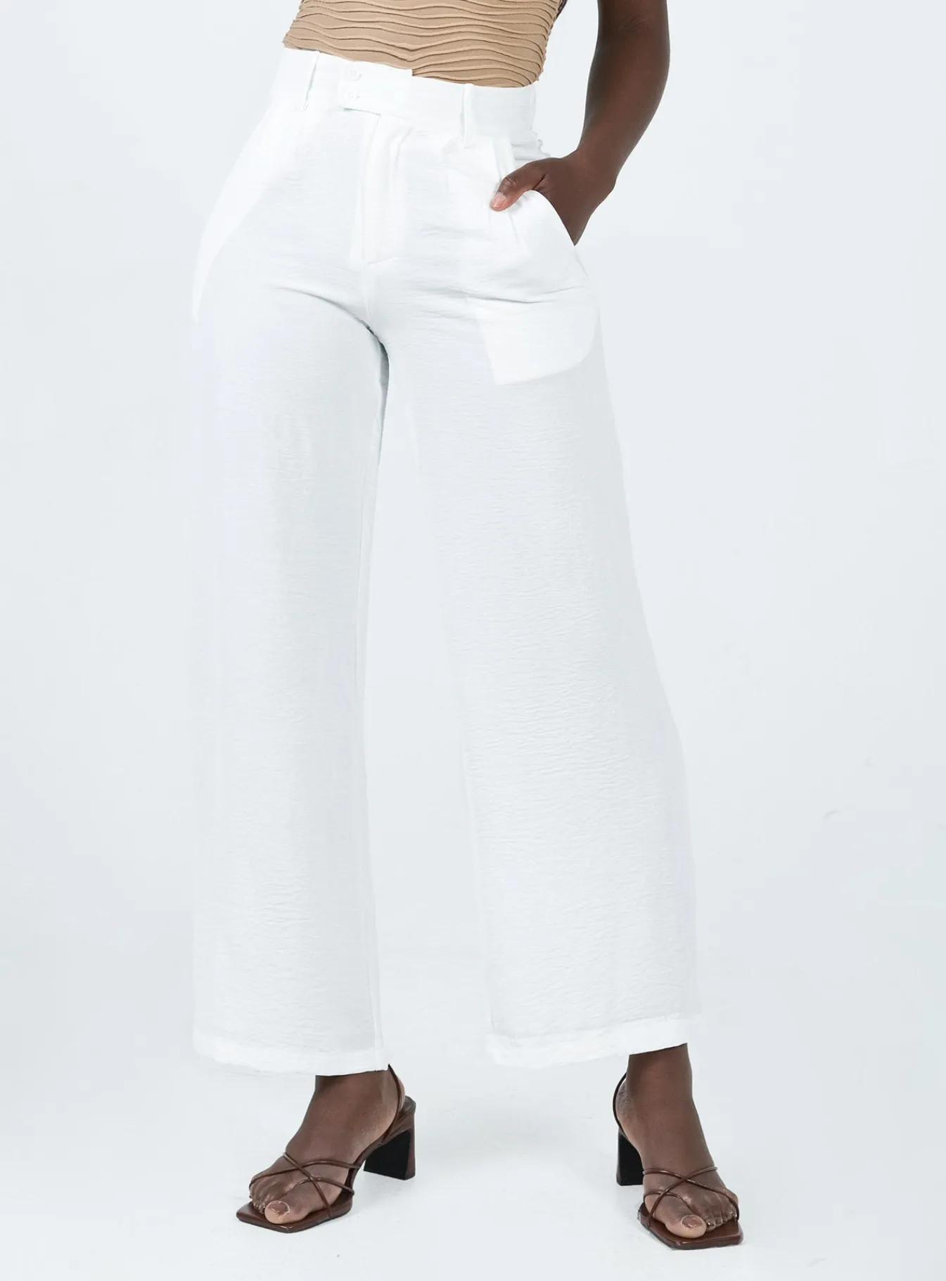 Princess Polly Zelaya Pants White Discount