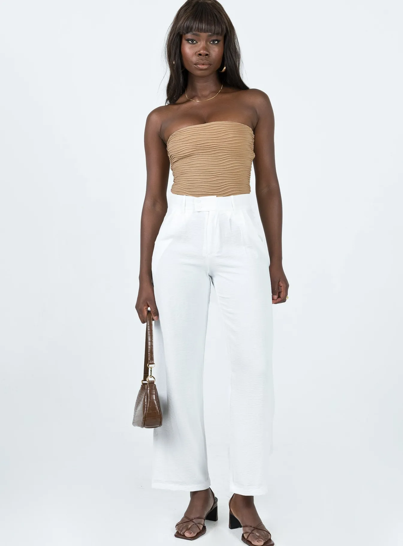 Princess Polly Zelaya Pants White Discount