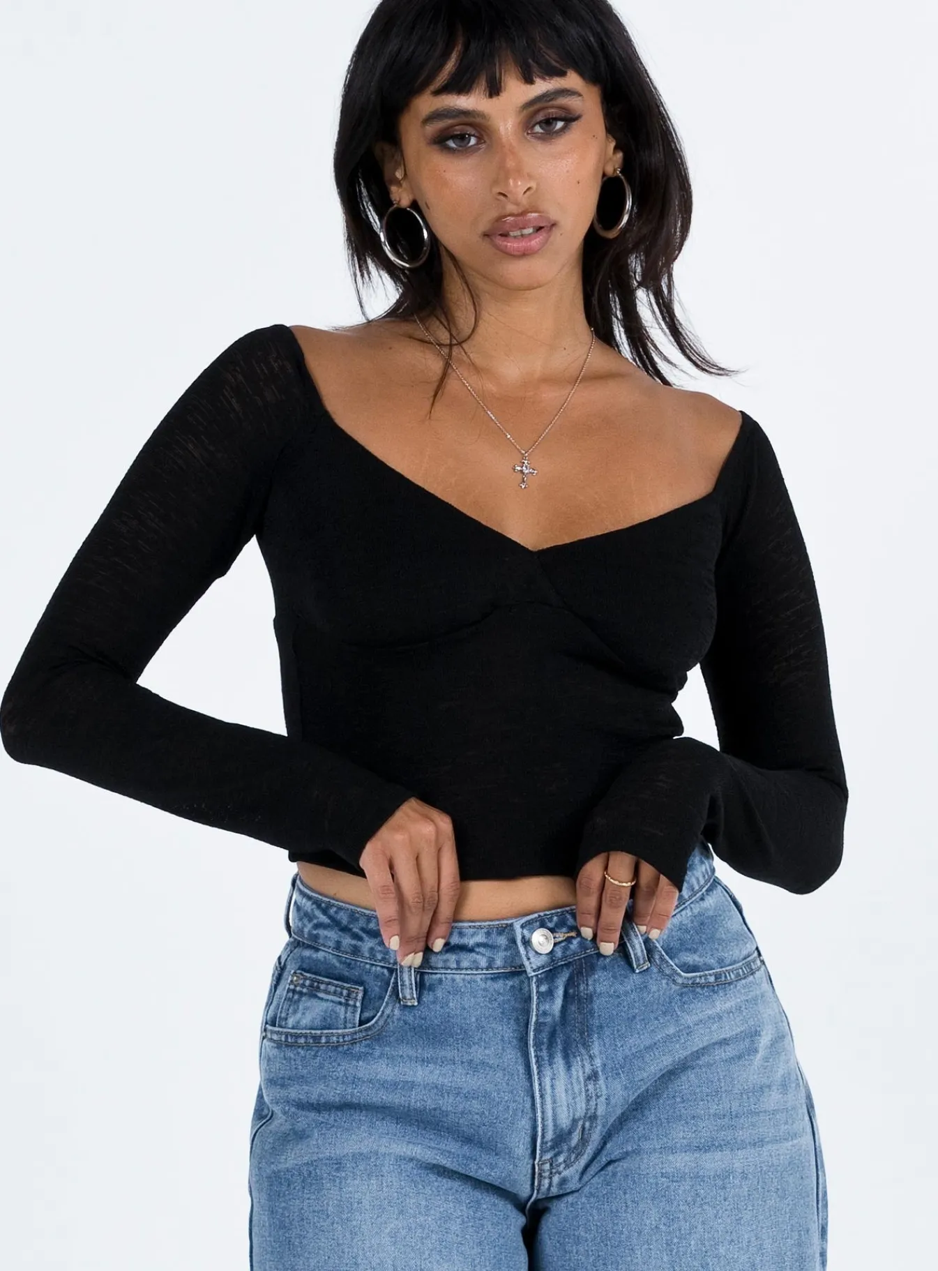 Princess Polly Zelda Off The Shoulder Top Black Cheap