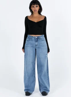 Princess Polly Zelda Off The Shoulder Top  Black Cheap