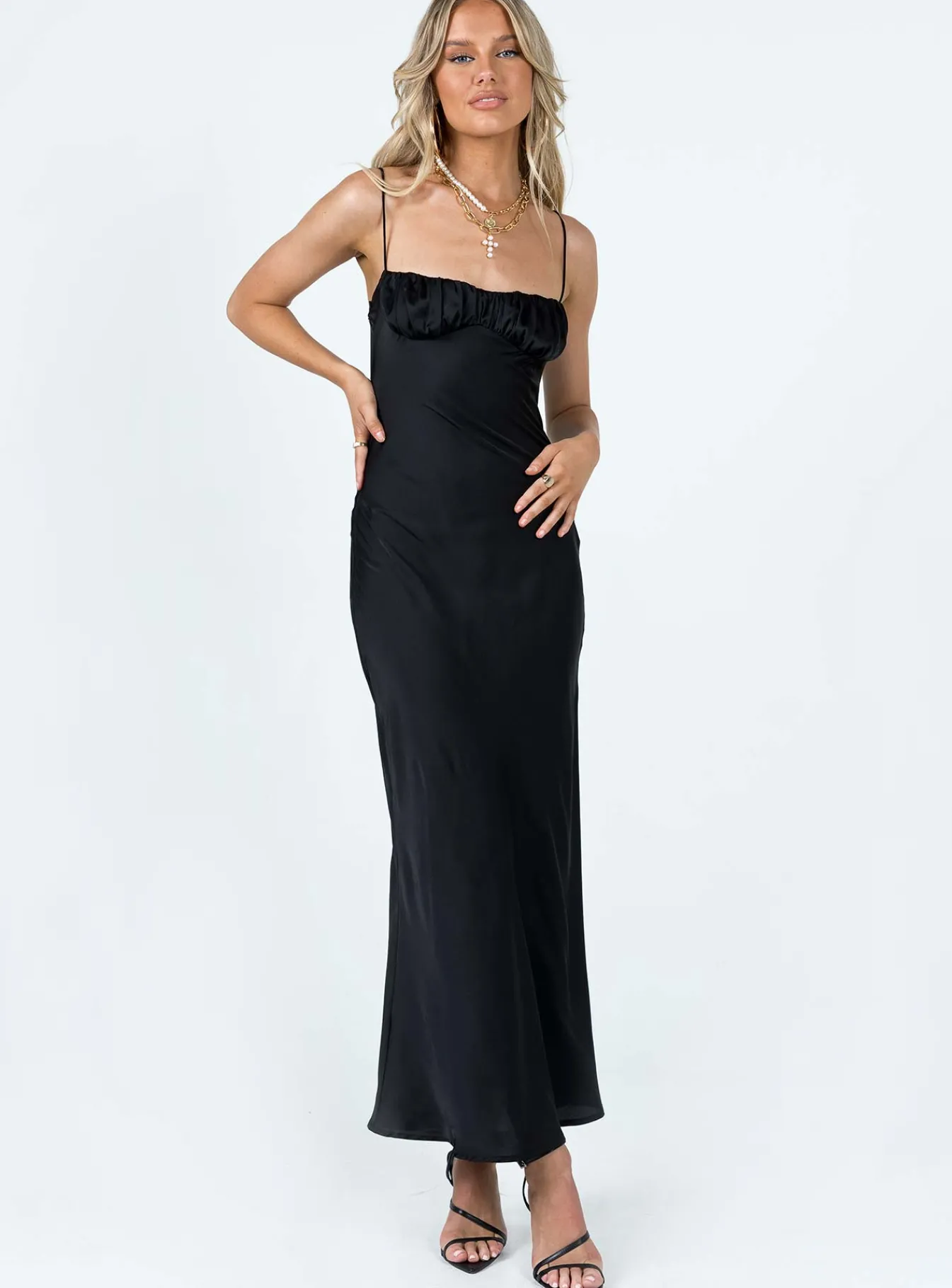Princess Polly Zeller Maxi Dress Black Fashion