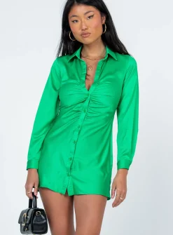 Princess Polly Zena Mini Dress  Green Cheap