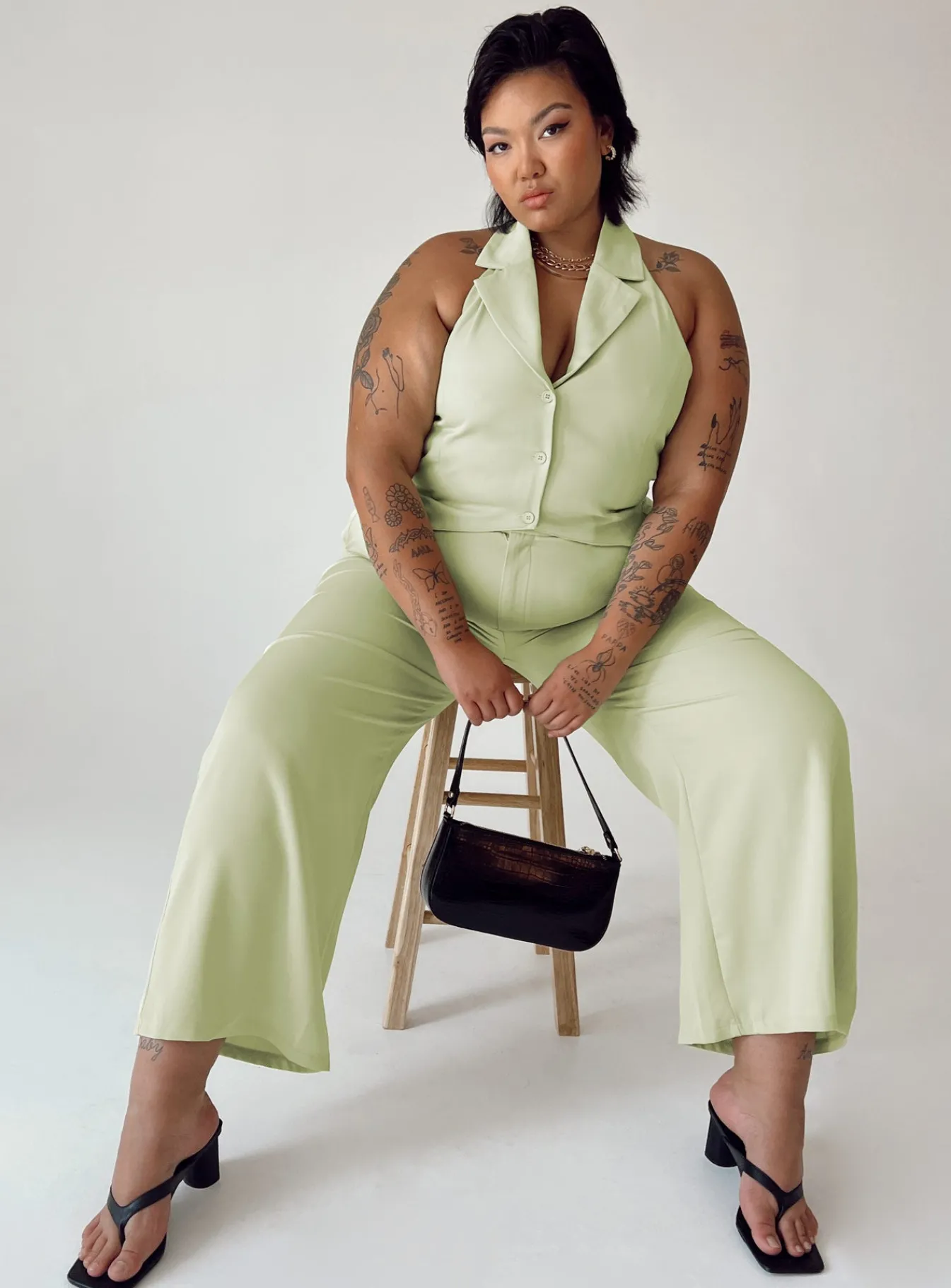 Princess Polly Zia Setcurve Green New