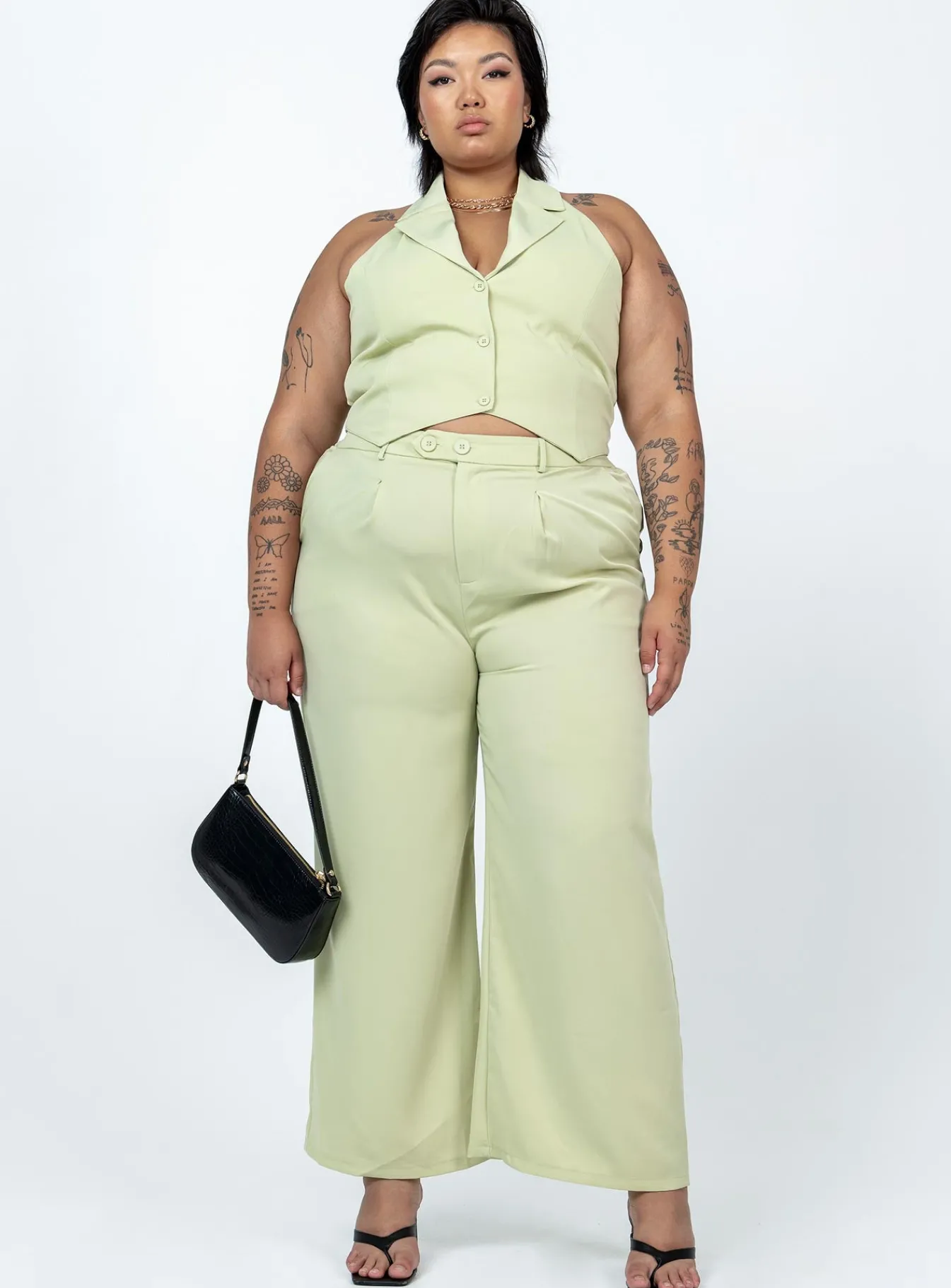 Princess Polly Zia Setcurve Green New