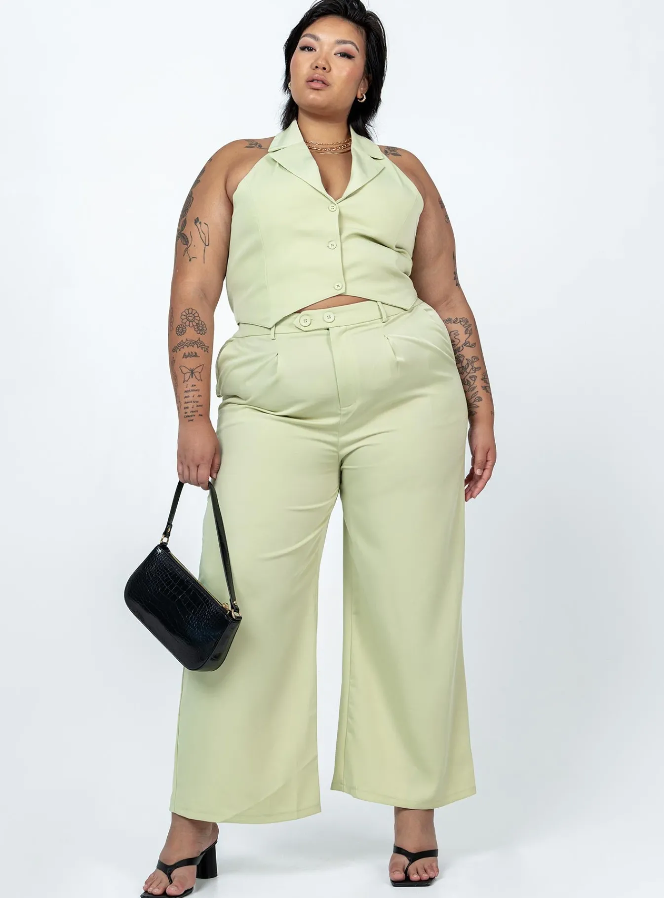 Princess Polly Zia Setcurve Green New