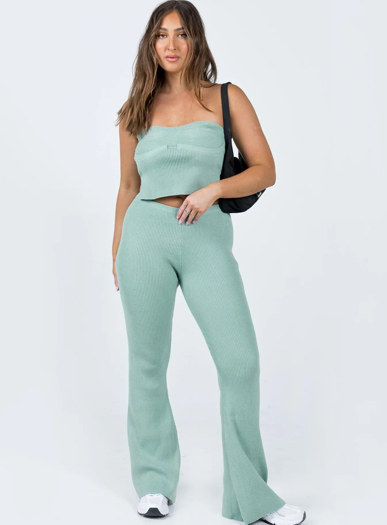Princess Polly Zimmer Knit Tube Blue Discount