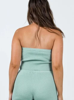 Princess Polly Zimmer Knit Tube Blue Discount