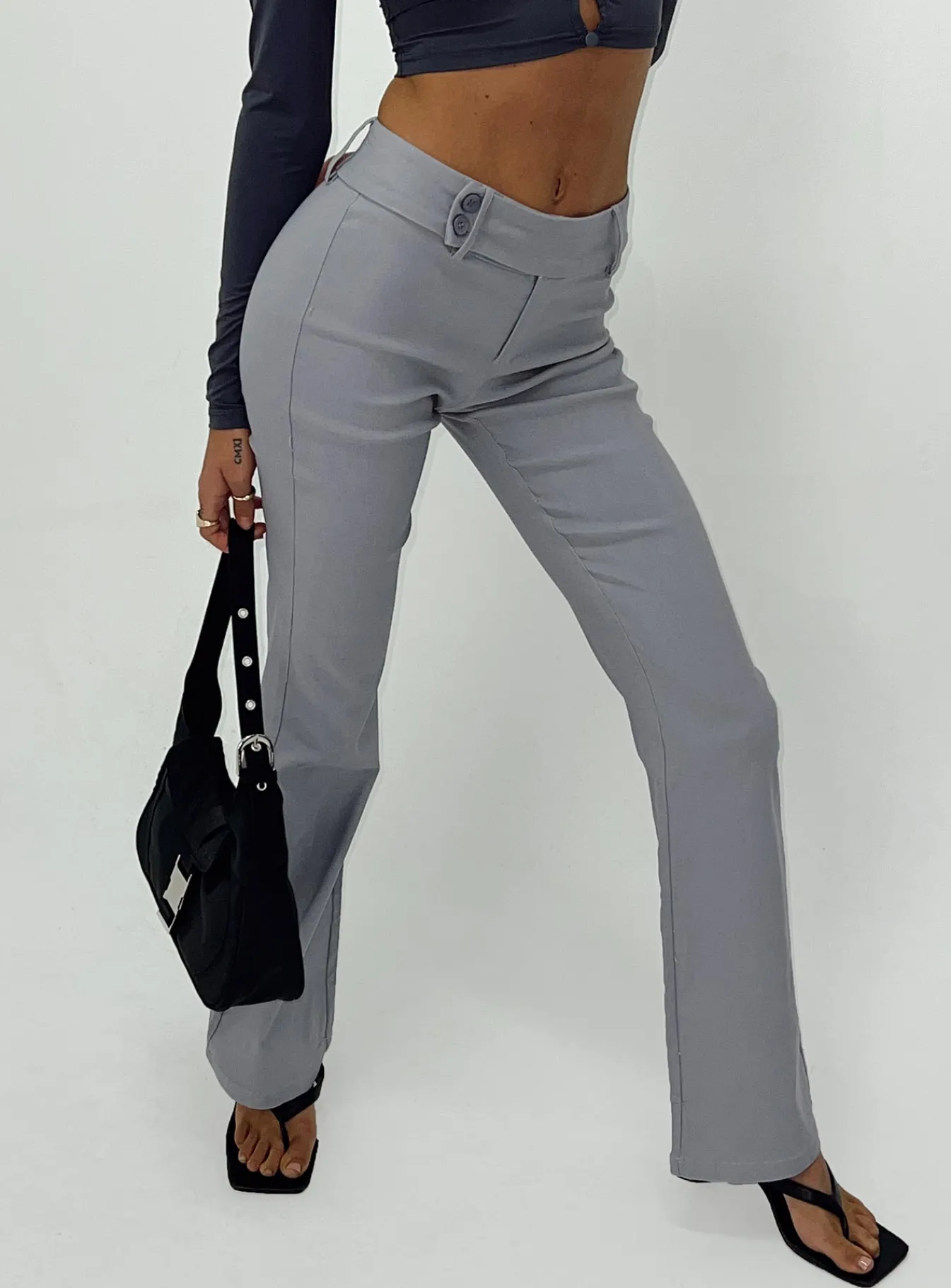 Princess Polly Ziranda Pants Grey Sale