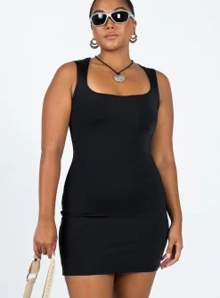 Princess Polly Zoe Mini Dress  Black Outlet