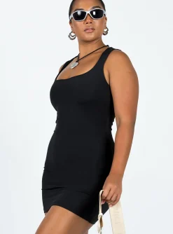 Princess Polly Zoe Mini Dress Black Outlet