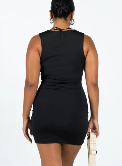 Princess Polly Zoe Mini Dress Black Outlet