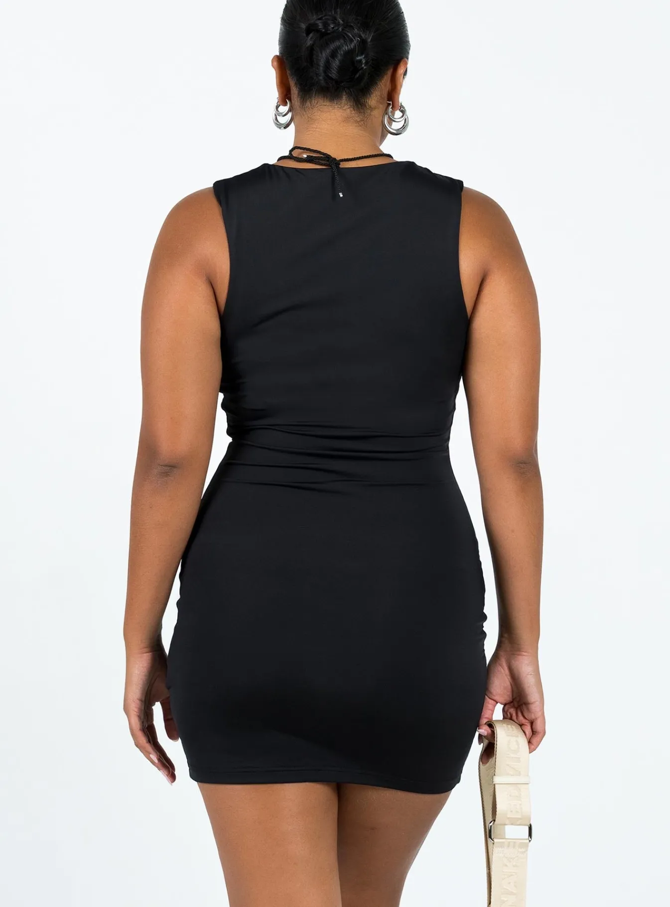 Princess Polly Zoe Mini Dress Black Outlet