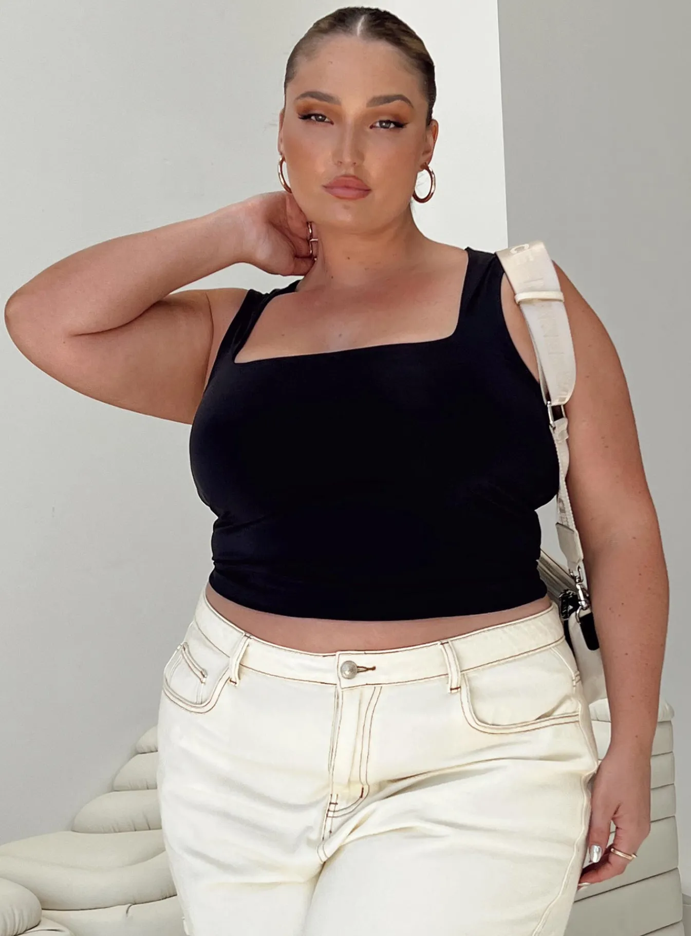 Princess Polly Zoe Topcurve Black Shop