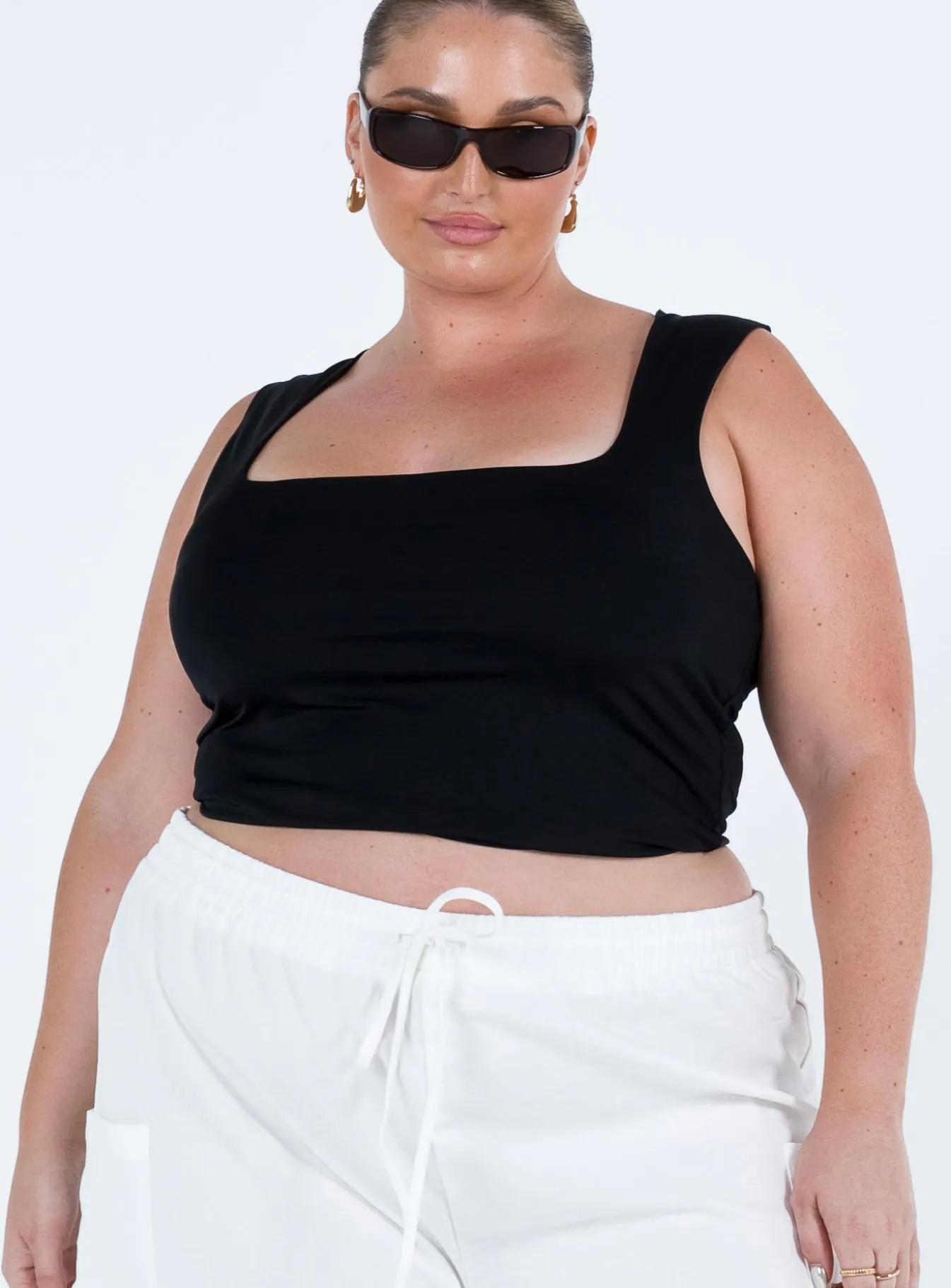 Princess Polly Zoe Topcurve Black Shop