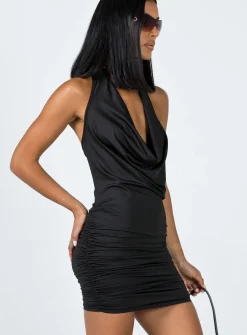 Princess Polly Zoeva Mini Dress Black Cheap