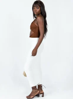 Princess Polly Zyler Maxi Skirt White Outlet